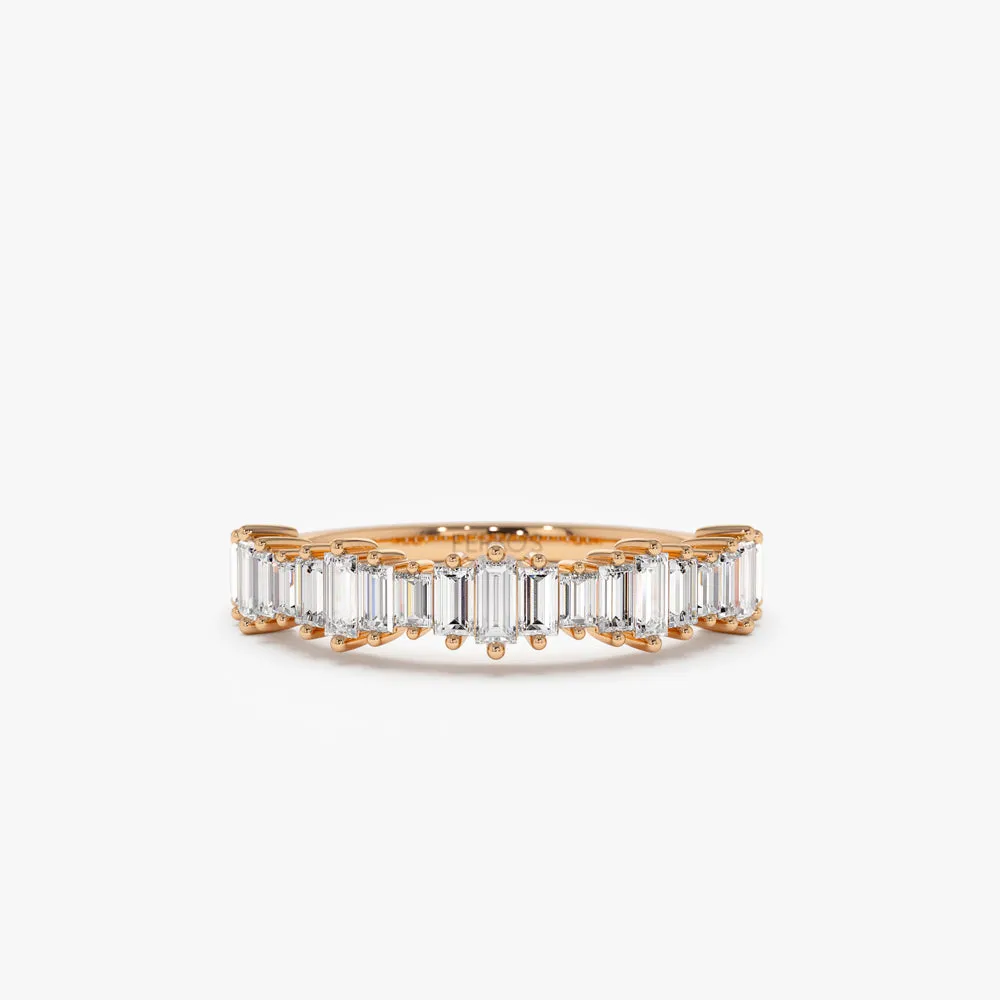 14k Gold Graduating Baguette Diamond Ring