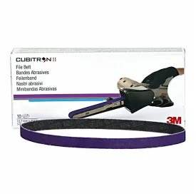 3M 33445 Cubitron II File Sanding Belt 60 Grit 457mm x 13mm x 10 Pack Box