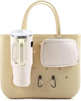4PCS Organizer Holder for Bogg Bag, Accessories for Bogg Bags, Phone & Cup Holder compatible with Bogg Bag Original