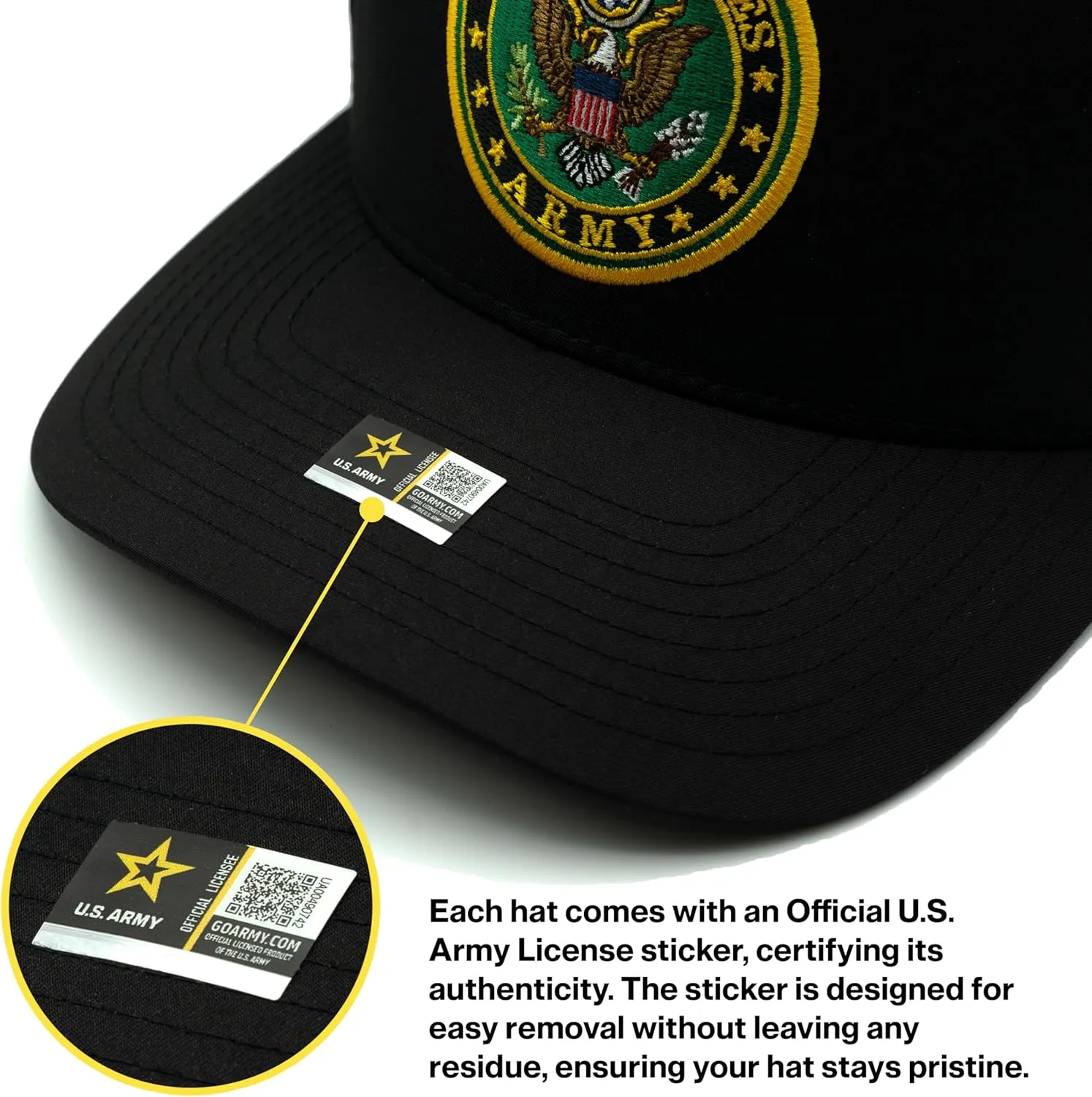 Army Special Divisions Veteran Hat for Men, Official Licensed Embroidered Adjustable Armored, Special Forces, Cavalry Hat