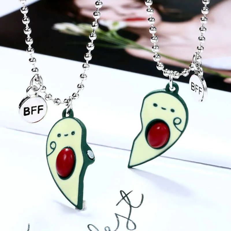 Avocado Children Friendship Pendant BFF Necklaces