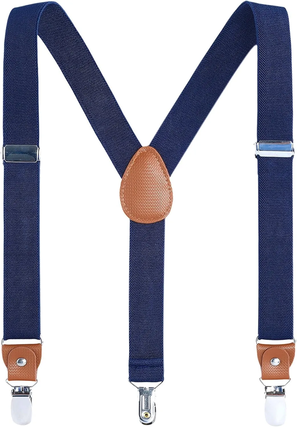AWAYTR Kids Boys Adults Suspenders - 4 Sizes Sturdy Metal Clips Elastic Adjustable Suspender