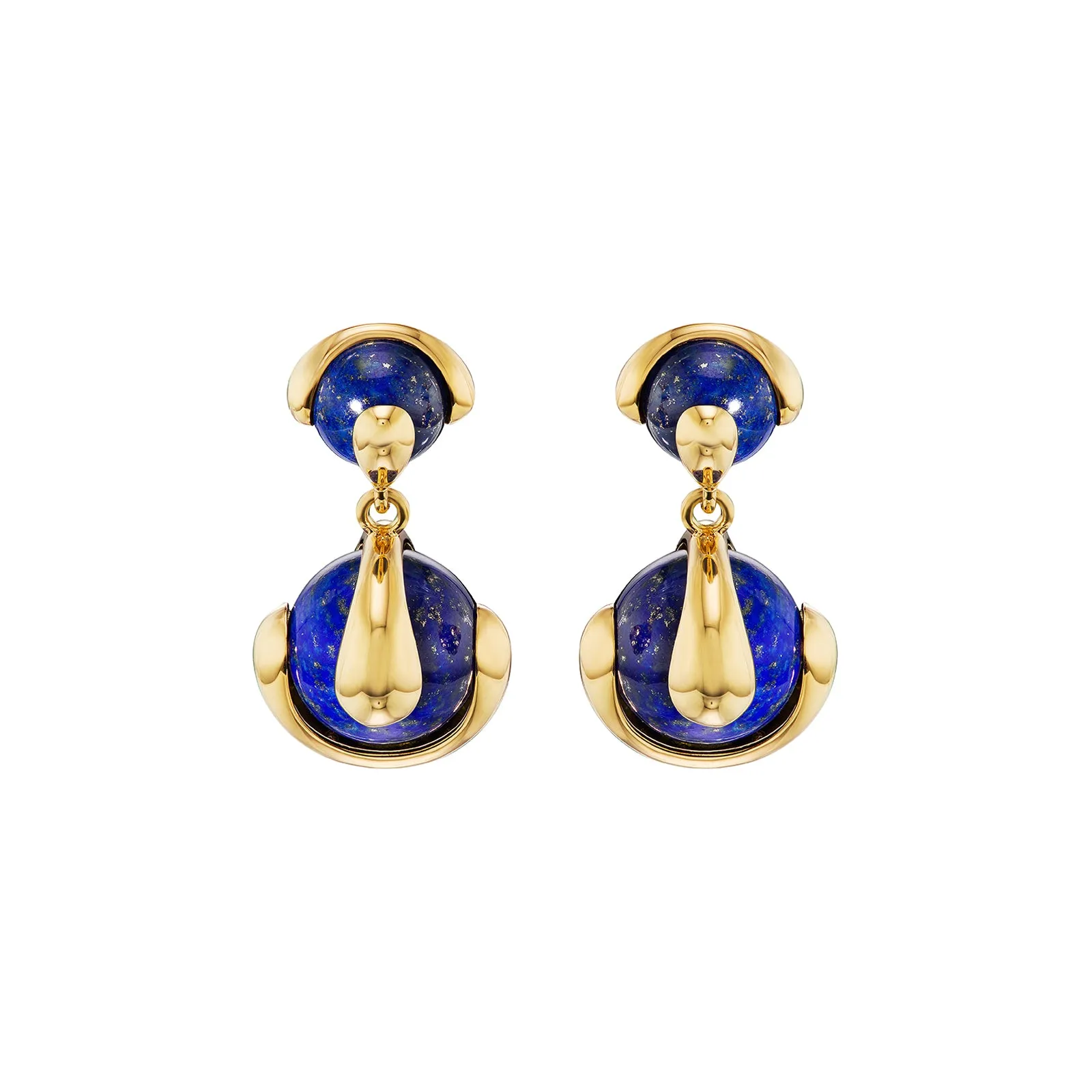 Cardan Drop Earrings - Lapis