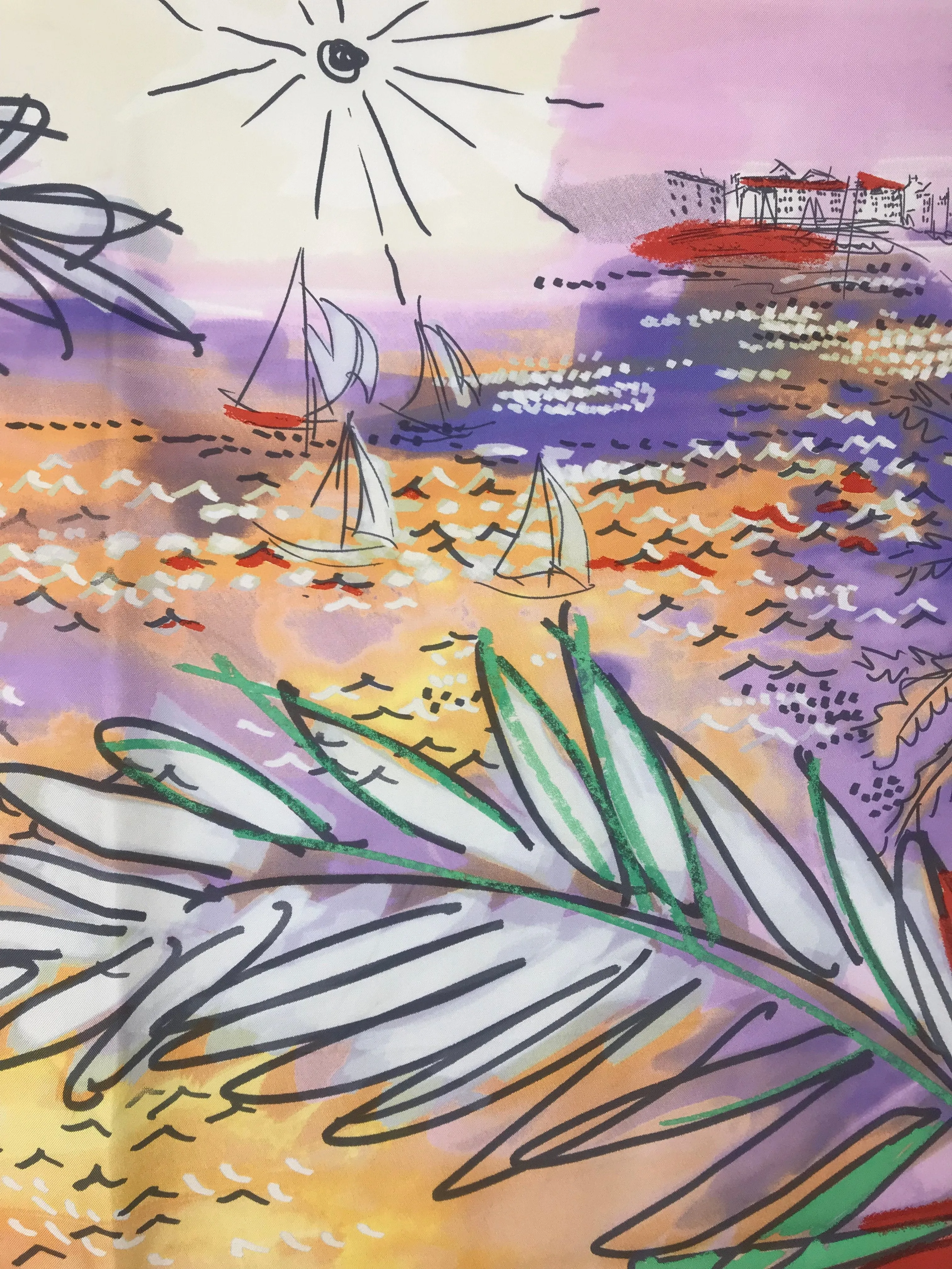 Chanel Cote d'Azur Silk Scarf