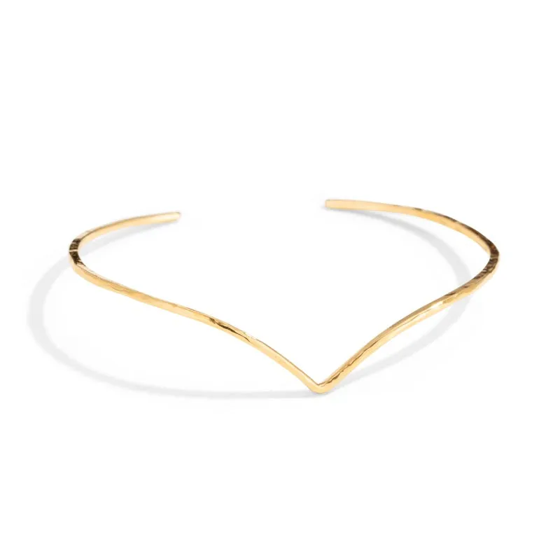 Chevron Cuff, Gold