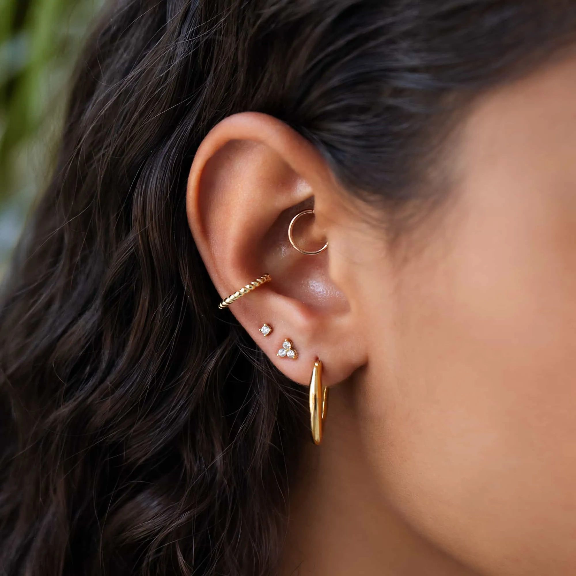 Dali Sculptural Mini Hoops