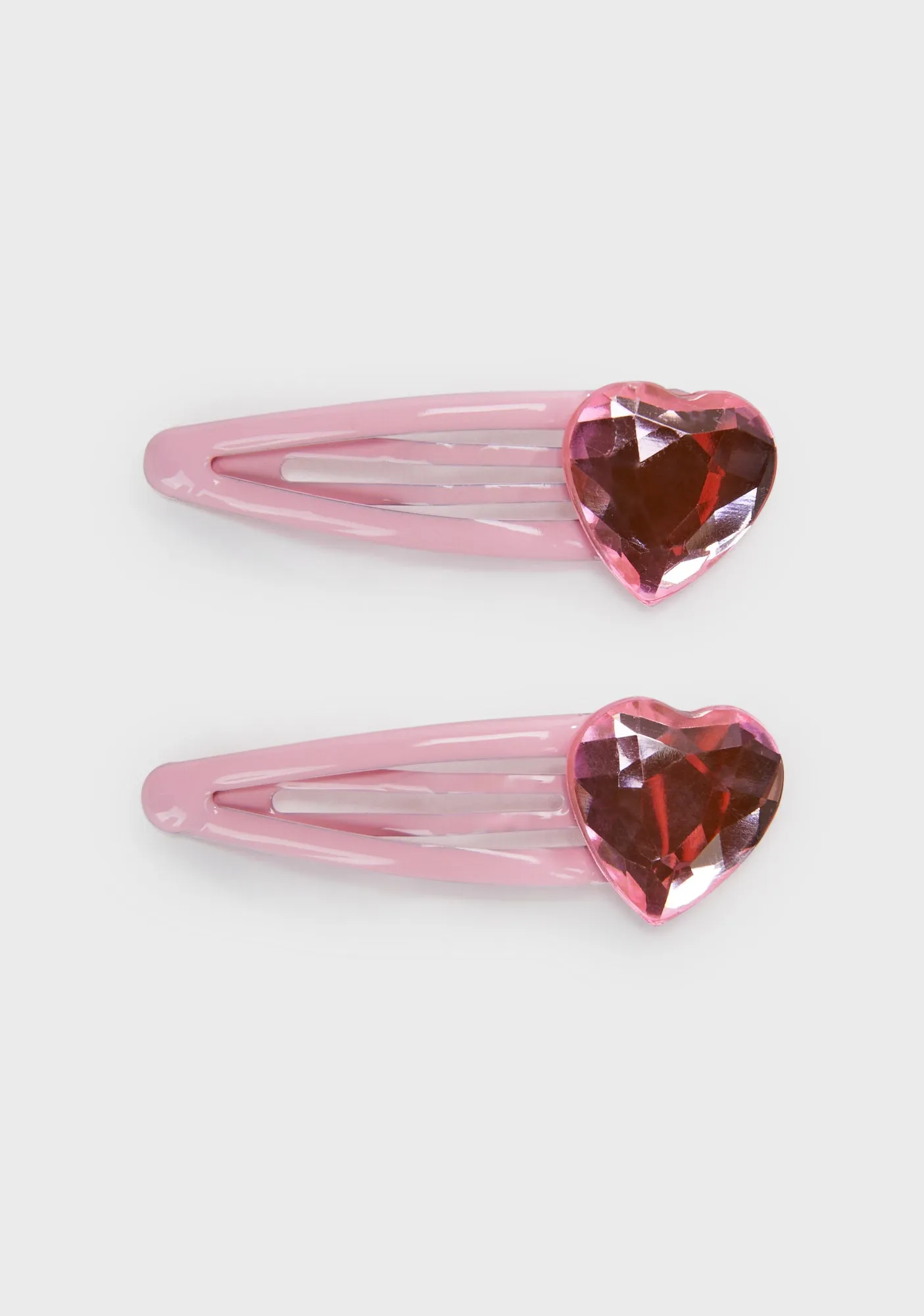 Dazzled Heart Hair Clips Set