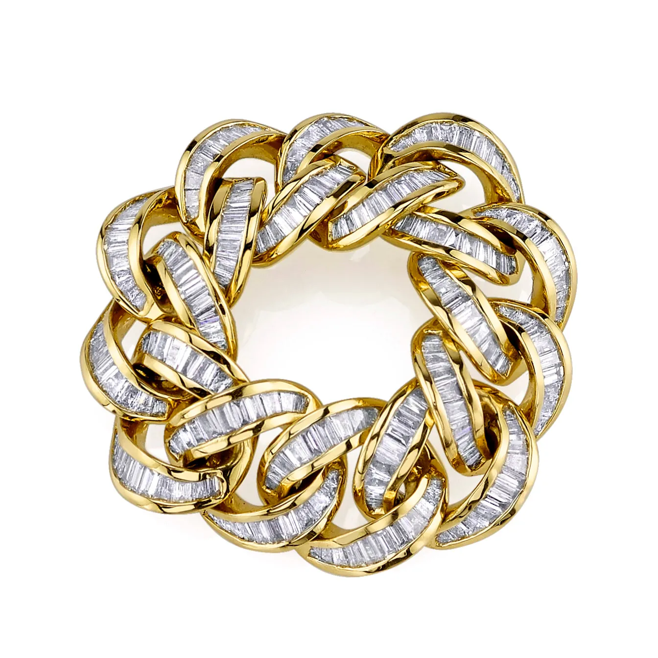 DIAMOND BAGUETTE ESSENTIAL LINK RING