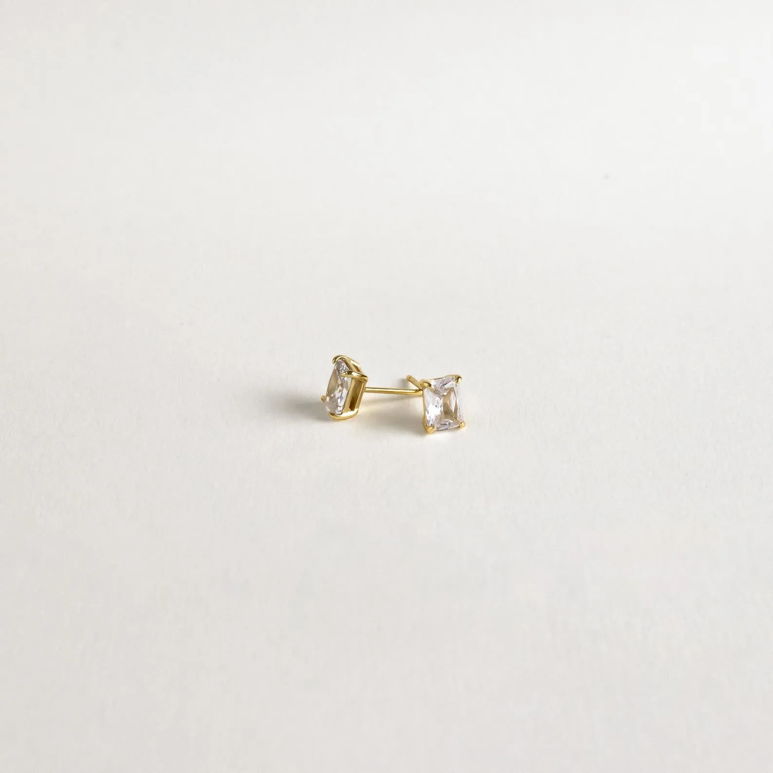 Emerald Diamond Studs