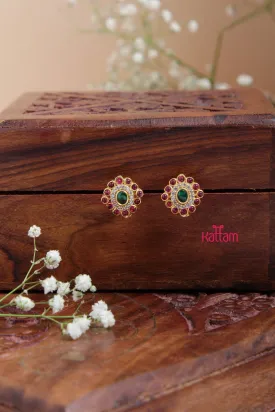 Goldtone Tiny Oval Stud