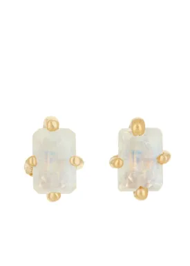 Guinevere Studs - Moonstone