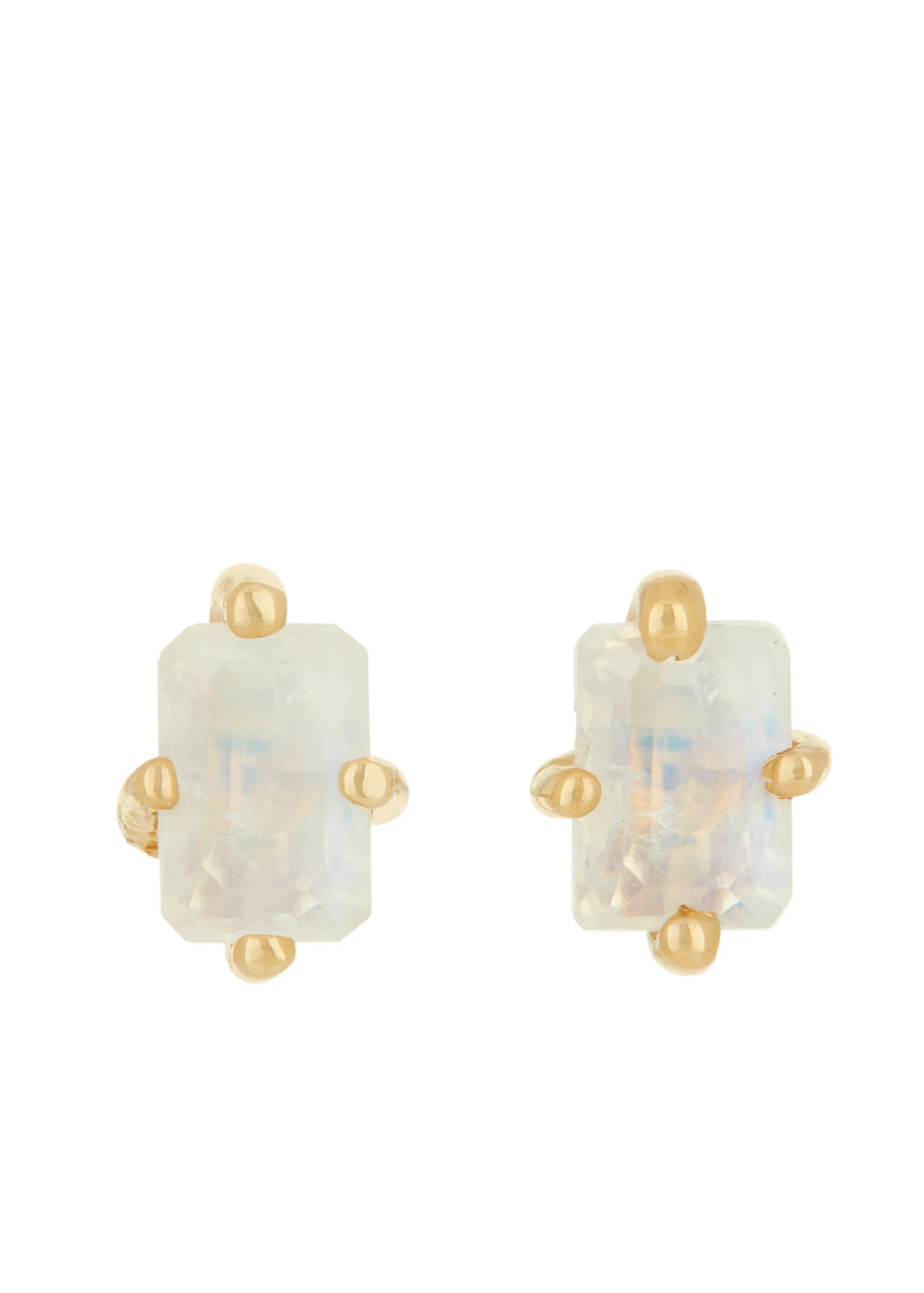 Guinevere Studs - Moonstone