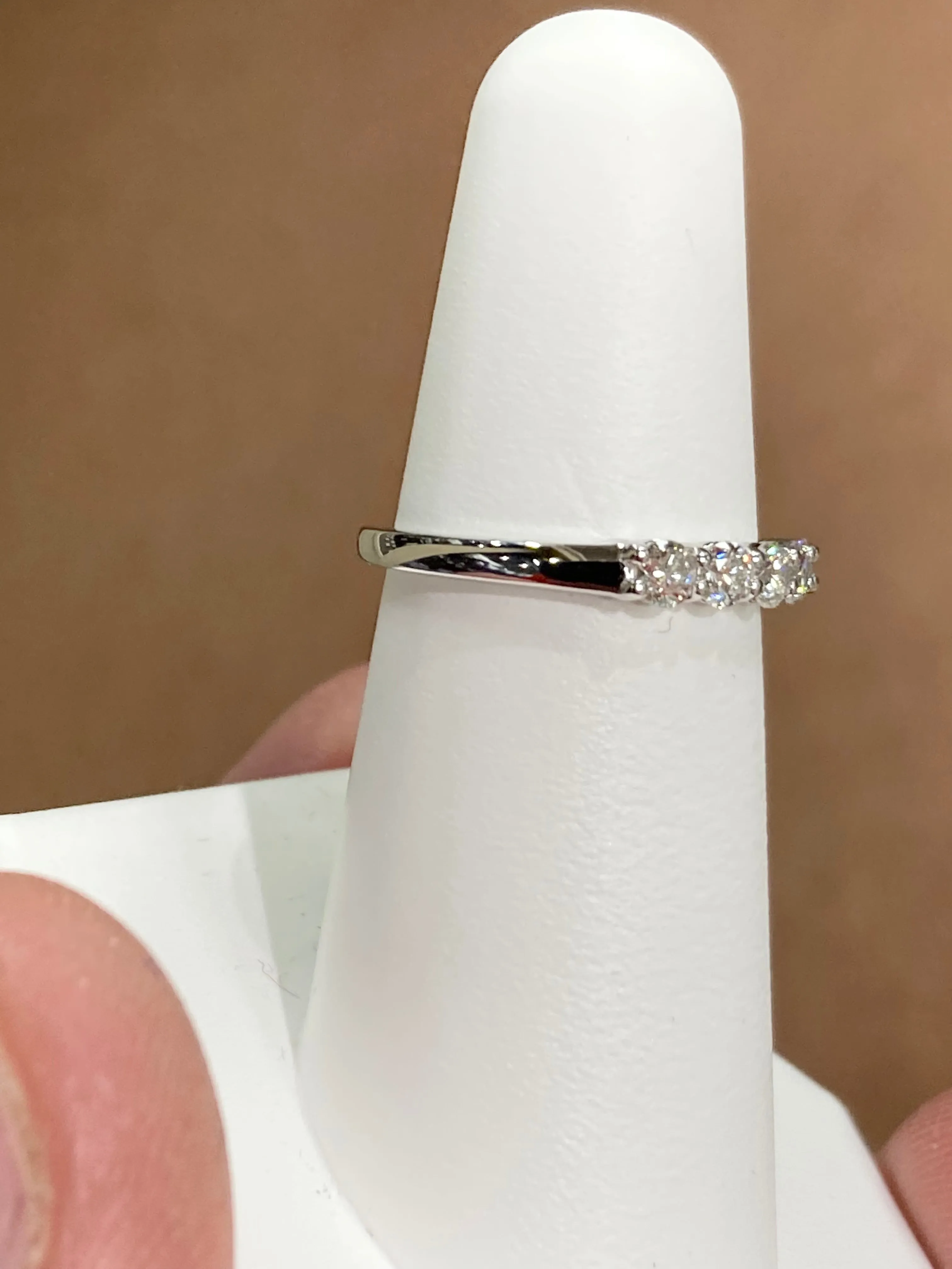 Half Carat White Gold Diamond Wedding Ring