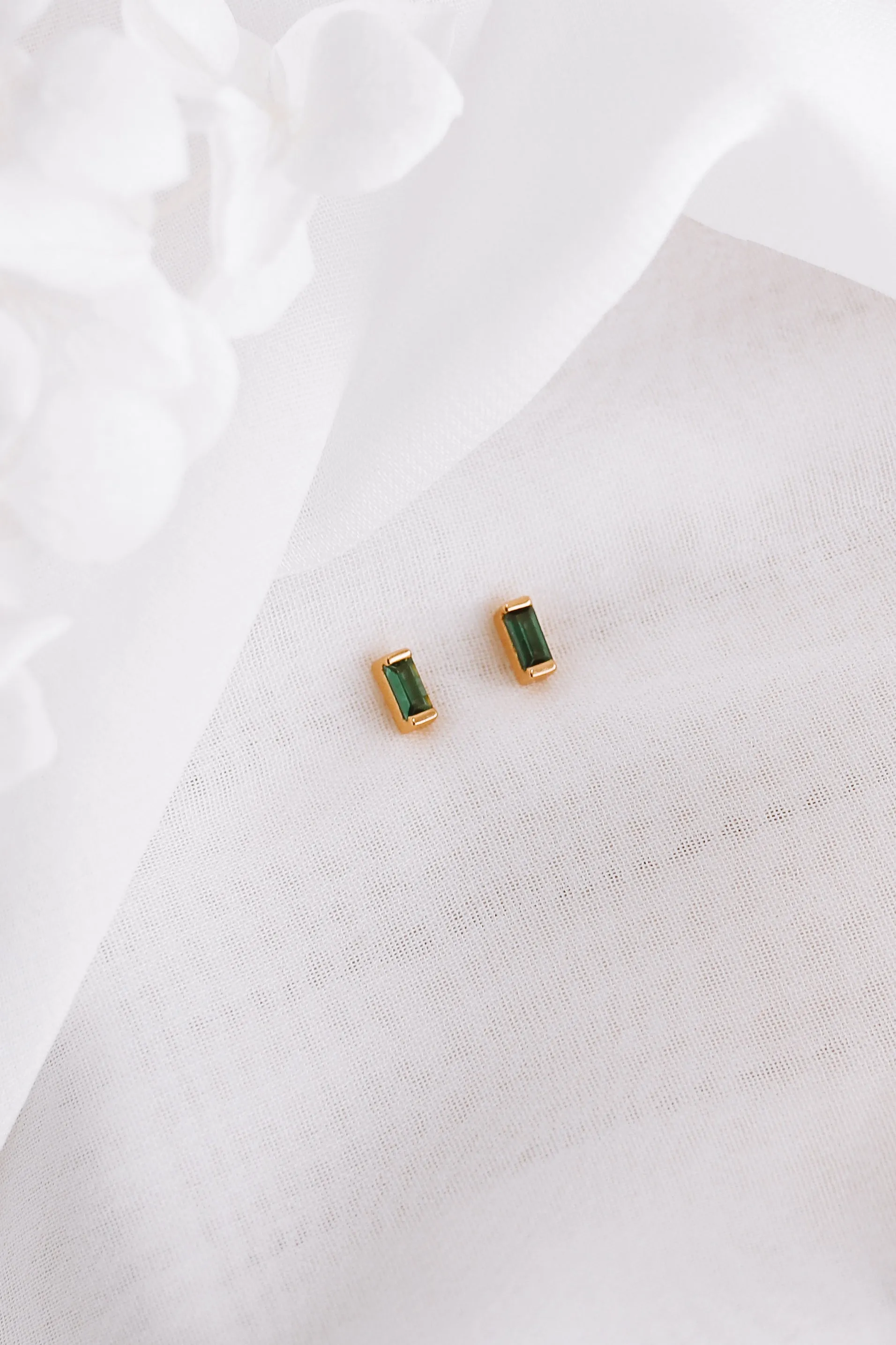 Kheana - 18ct Gold or Silver Plated Sterling Silver Stud Earrings