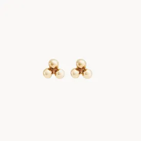 Large abacus tripod earring - 14k yellow gold