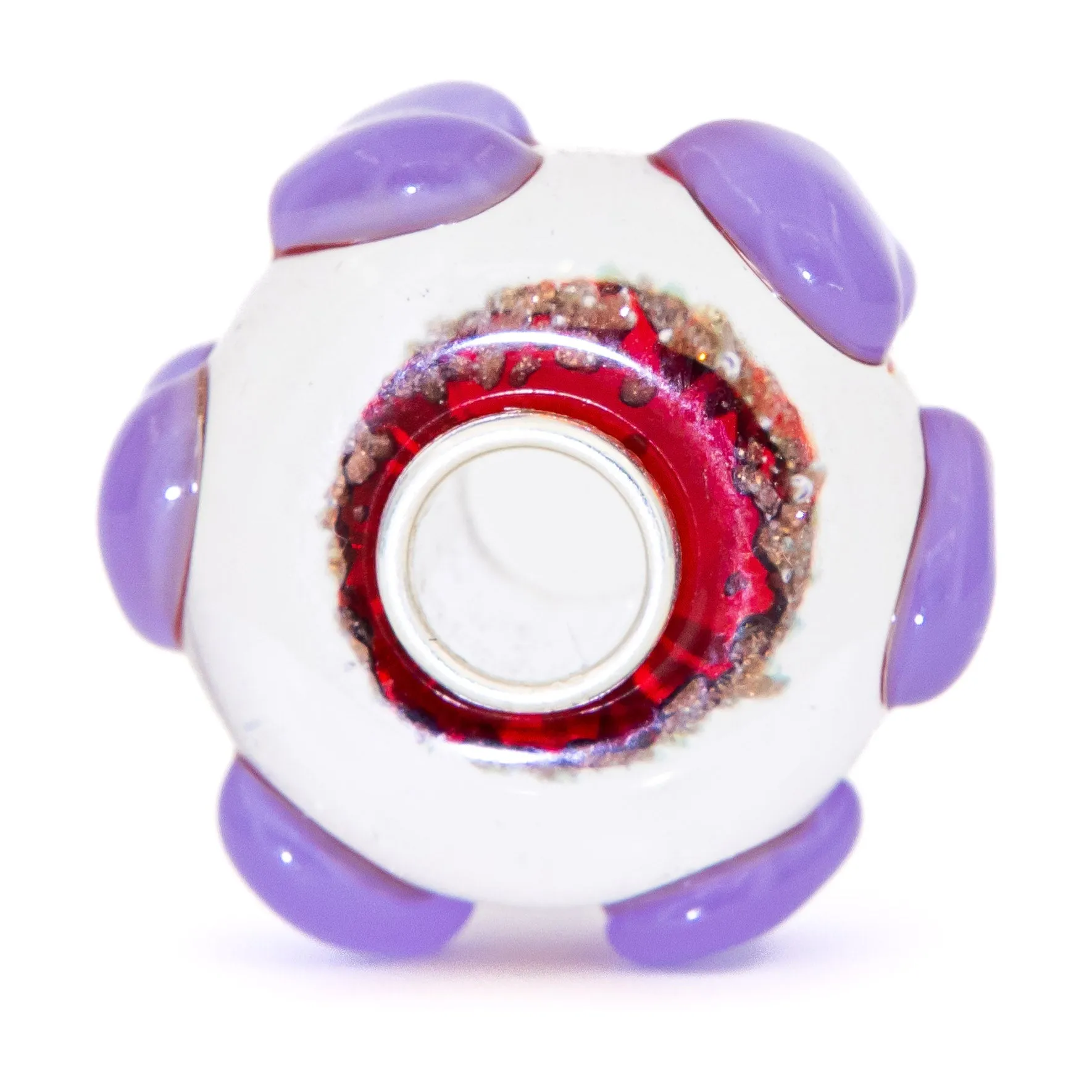Lilac Red Gold Hearts