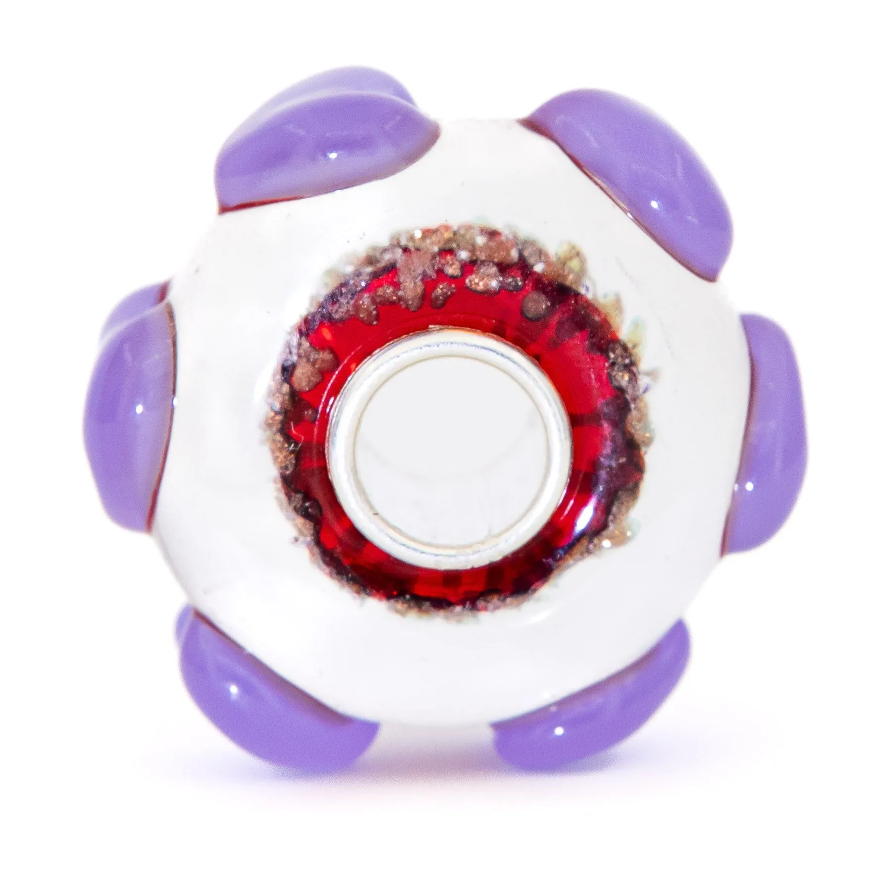 Lilac Red Gold Hearts