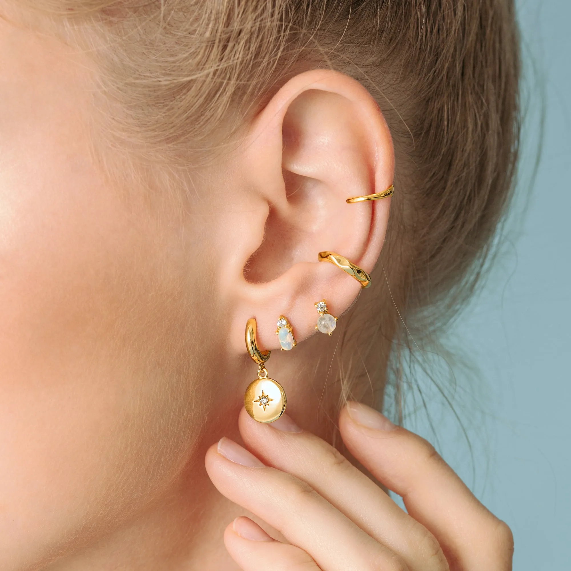 Minimal Starlight Ear Cuff