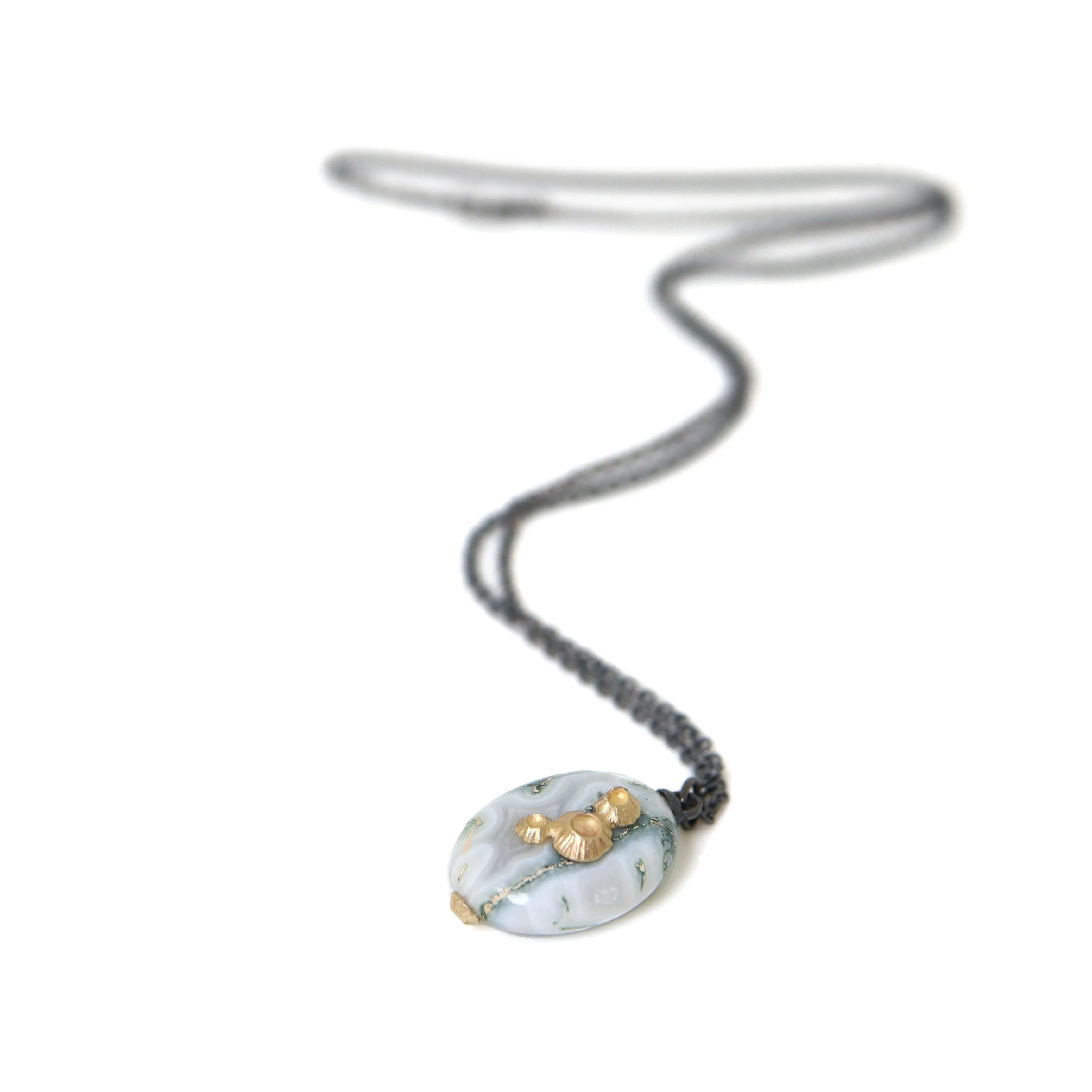 Moss of Éire Opal Ruthie B. Necklaces with Barnacles
