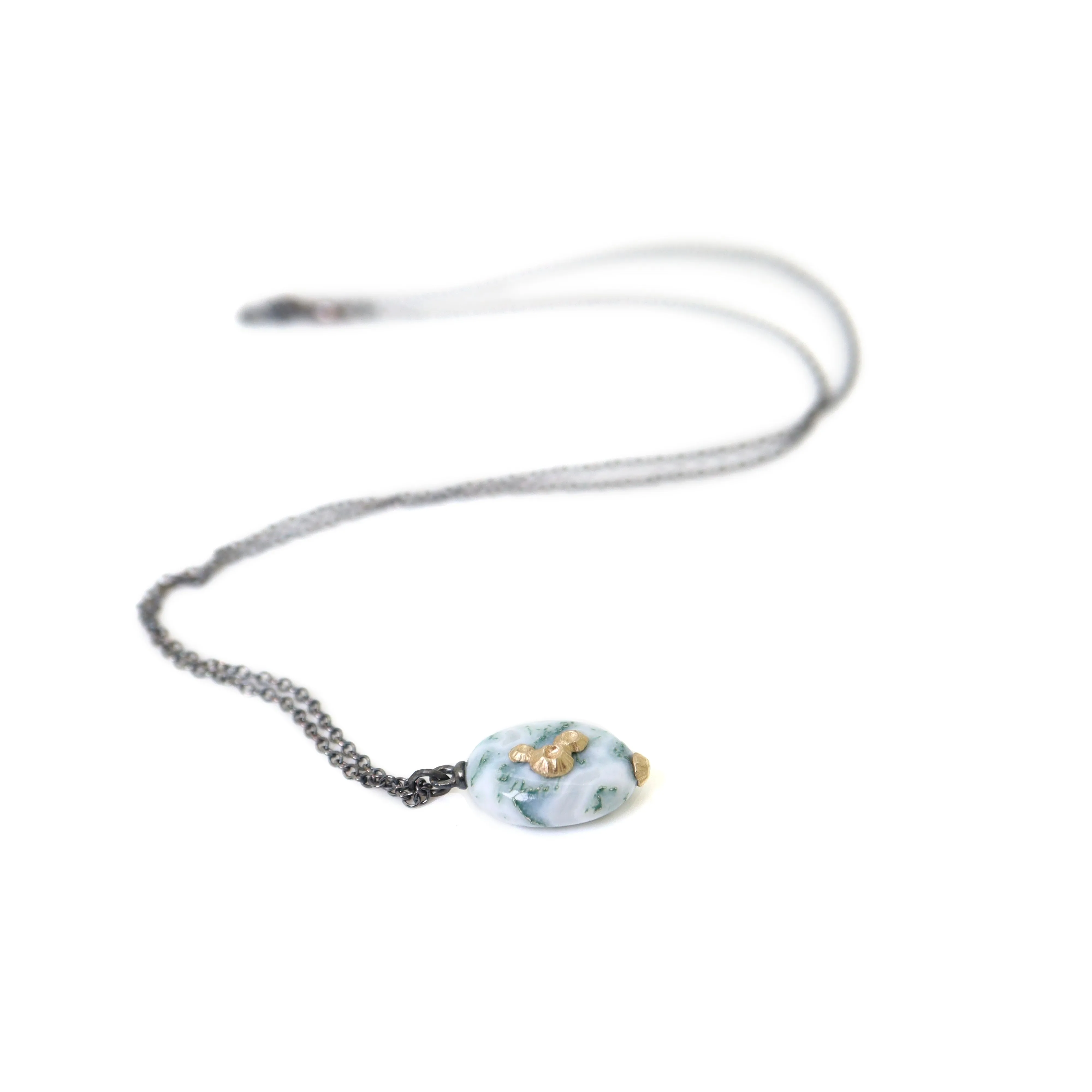 Moss of Éire Opal Ruthie B. Necklaces with Barnacles