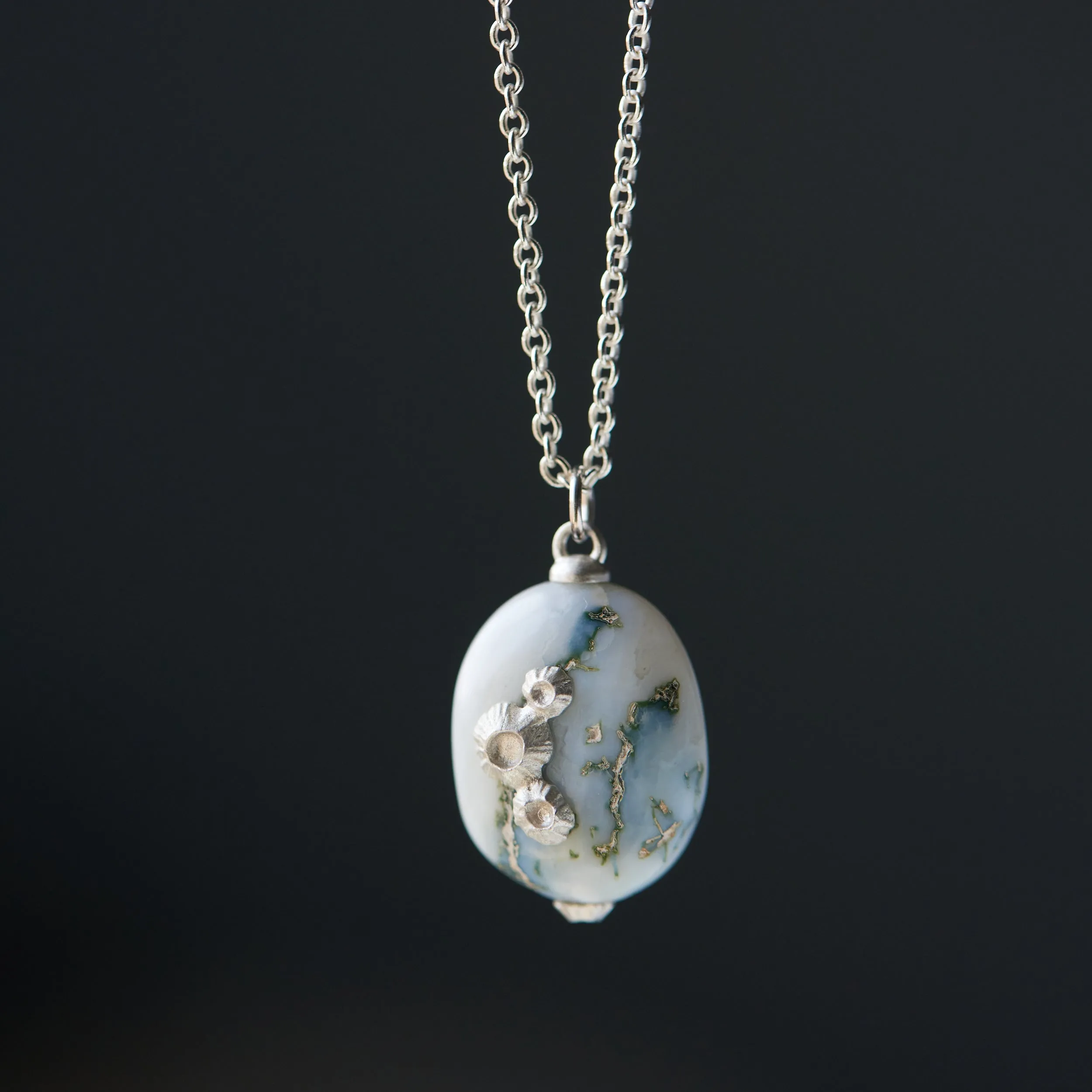 Moss of Éire Opal Ruthie B. Necklaces with Barnacles