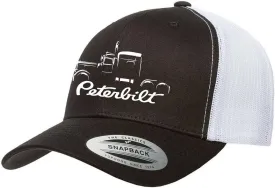 Peterbilt 389 Semi Truck Fully Embroidered YP 6606 Snapback Trucker Fitted Cap