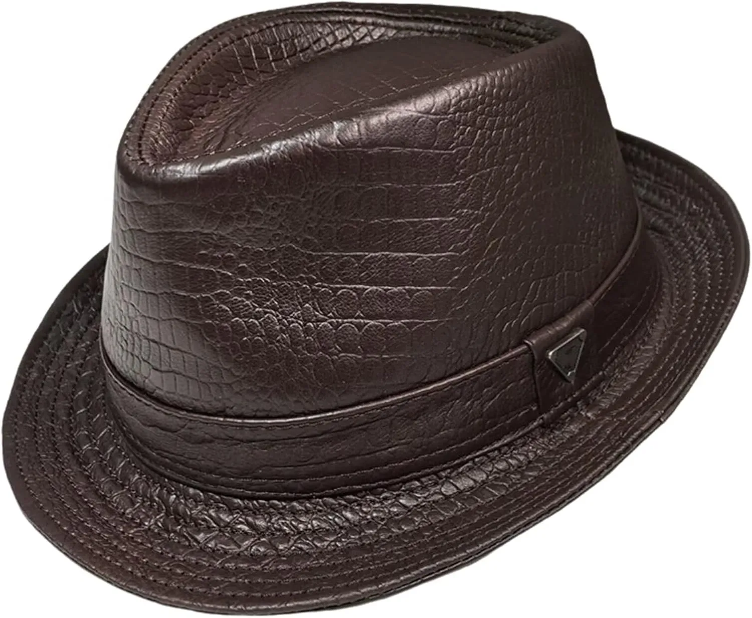Premium Leather Fedora Hat - Classic Style for Men & Women - Short Brim Trilby Hat