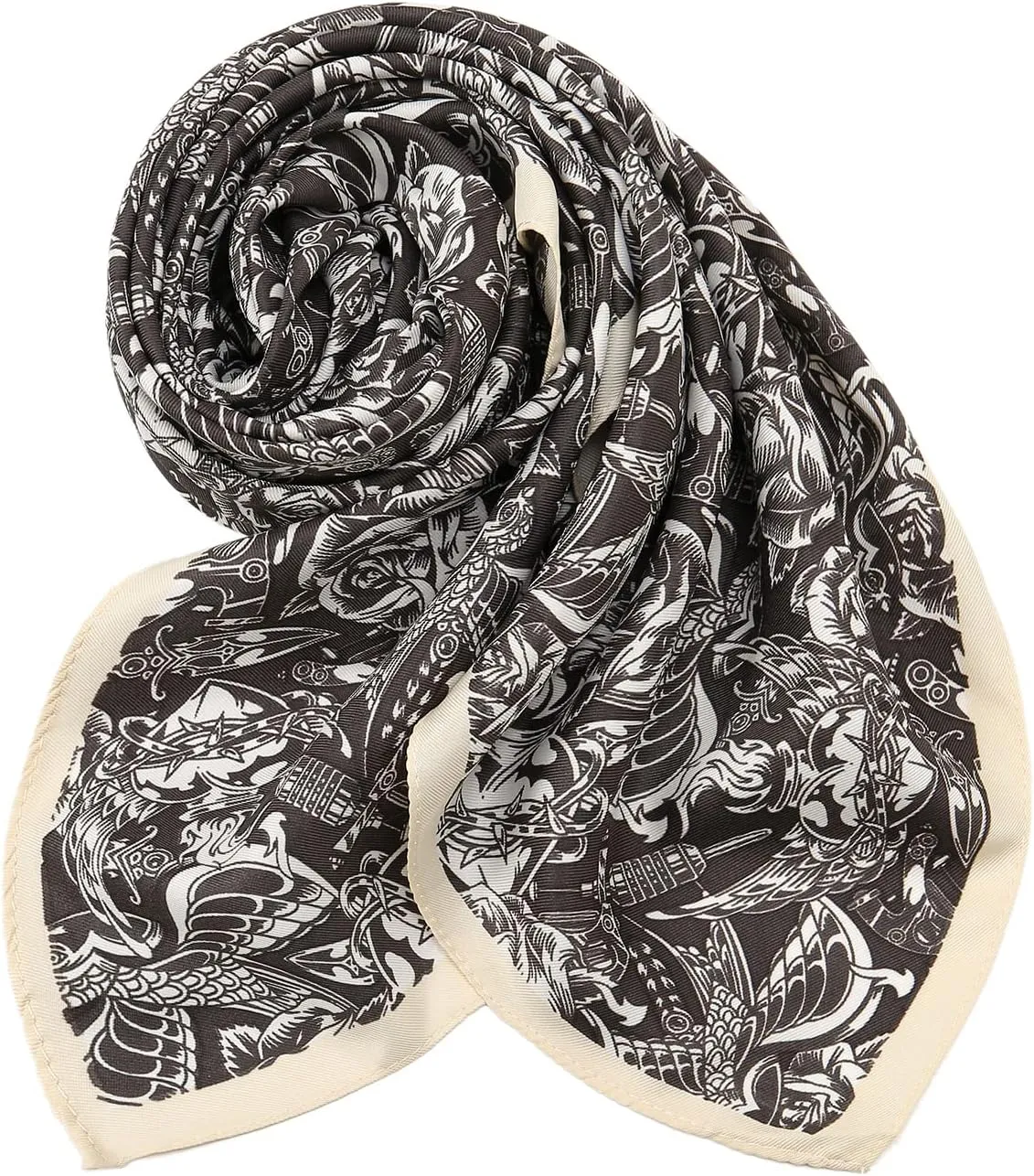 RIIQIICHY Women Head Hair Scarf Like Satin Silk Scarf Sleeping Hair Wrapping Night 27.5"