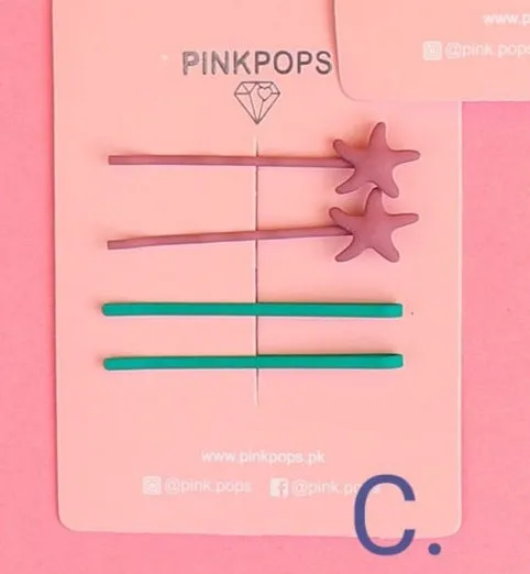 Set of 4 Star Bobby Pins