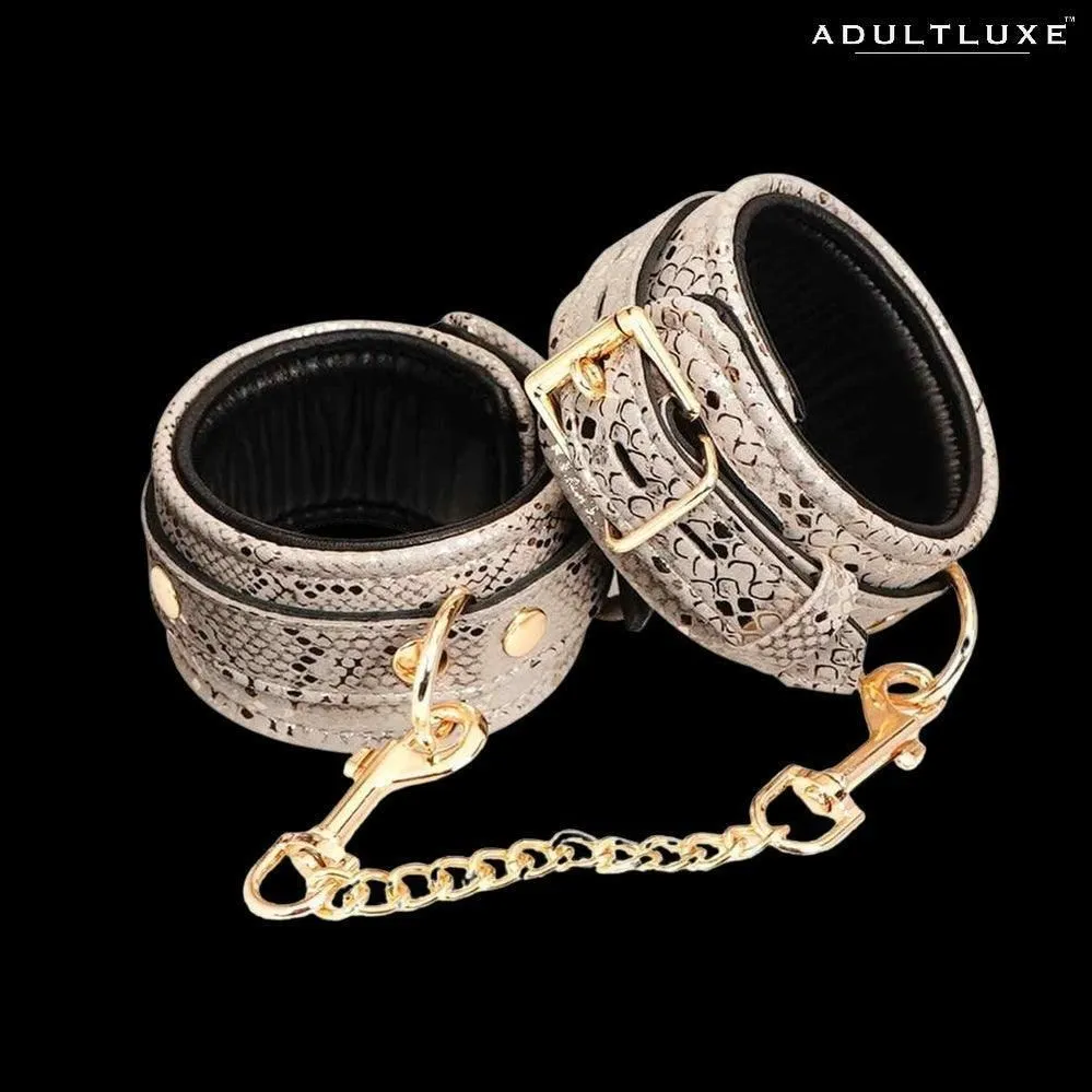 Snake Print Wrist Restraints