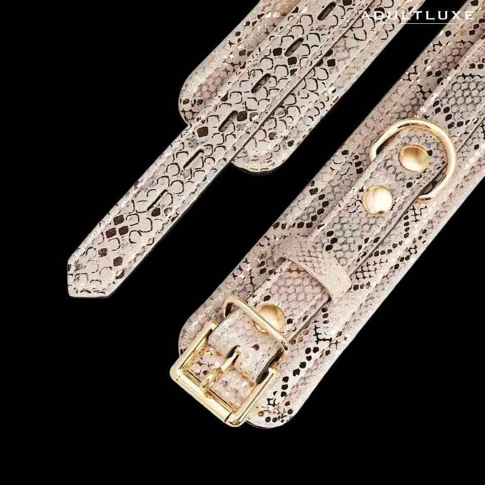 Snake Print Wrist Restraints