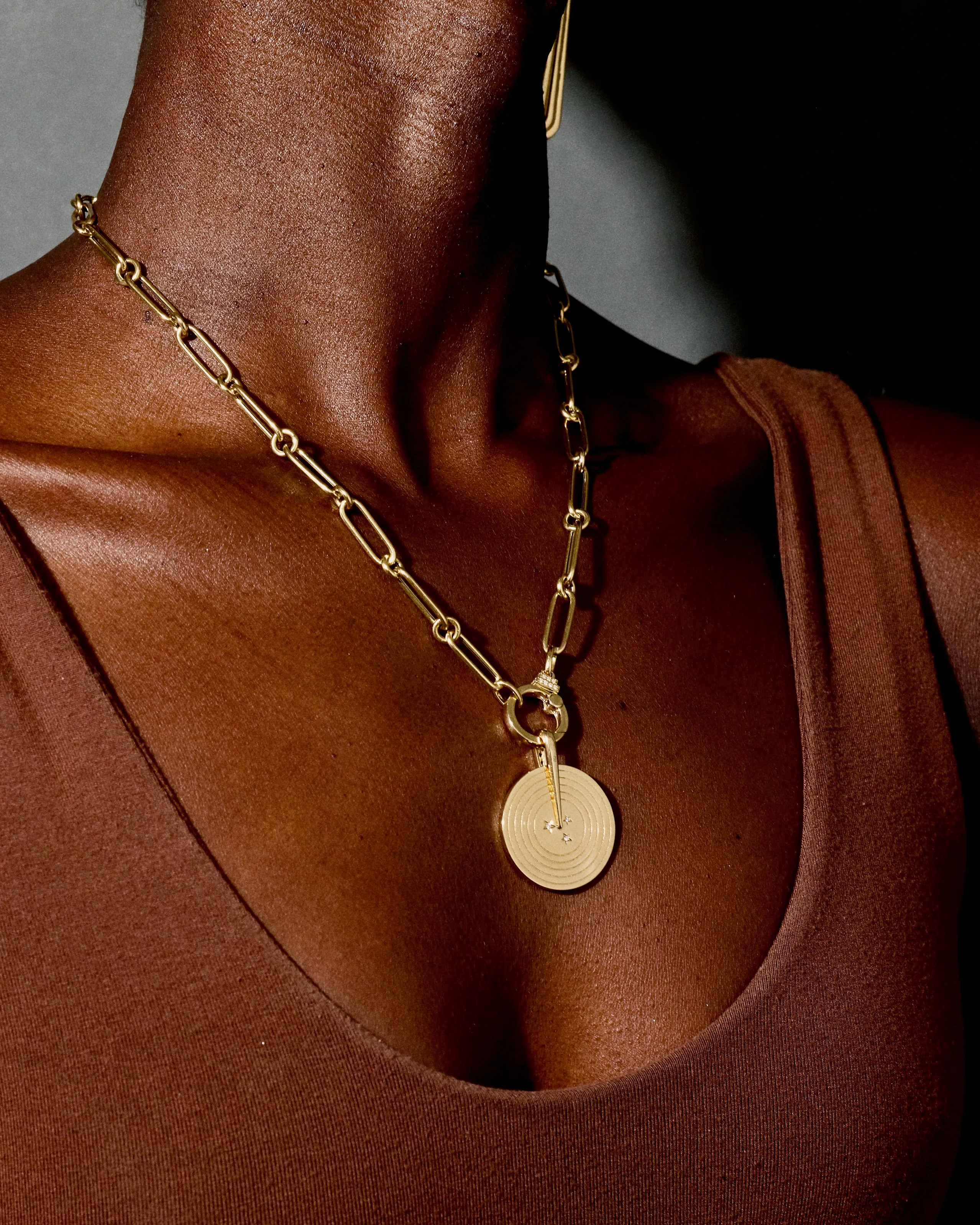 Spinning Record Pendant