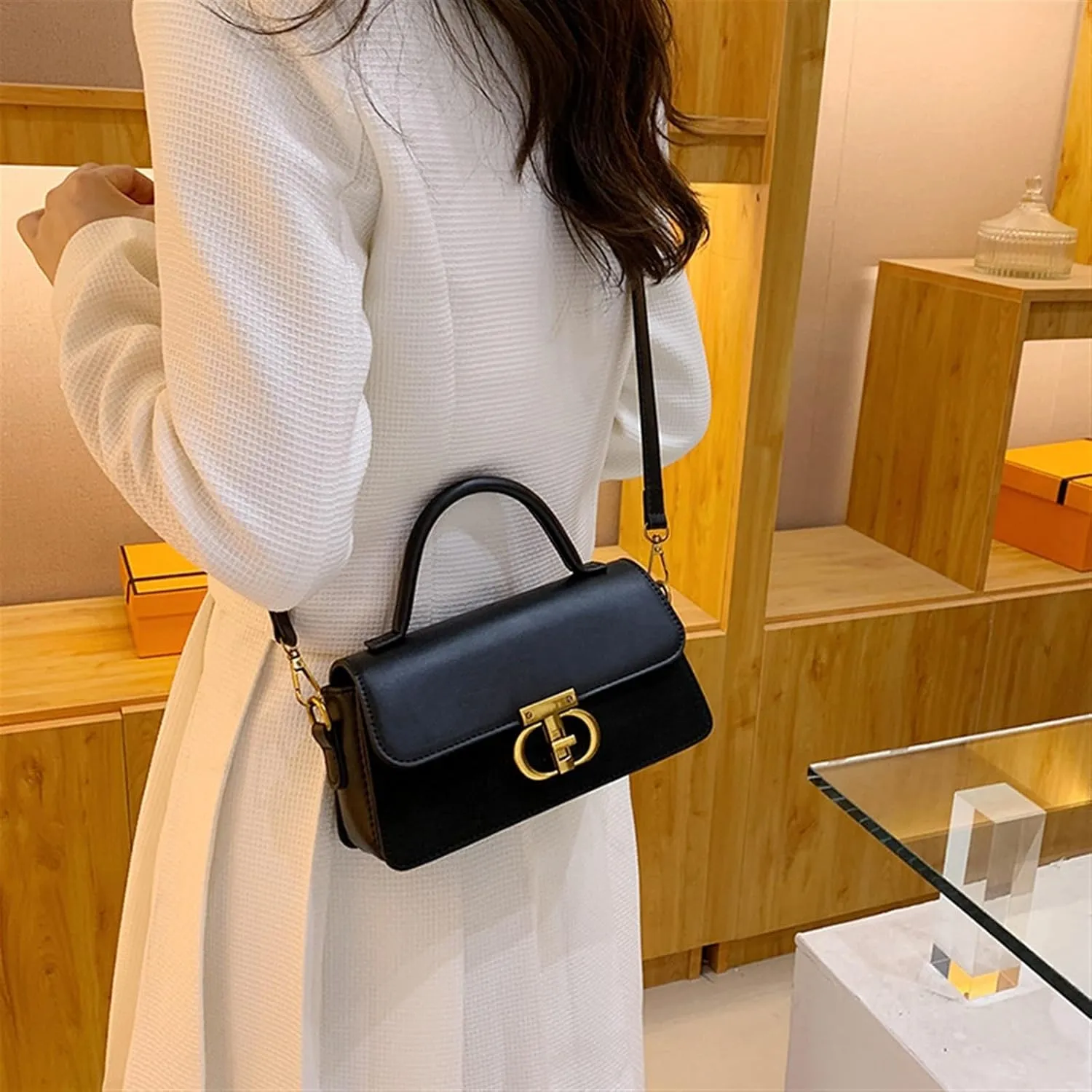 Underarm Shoulder Handbag, Crossbody Bag, Premium Feeling Minimalist Women's Bag, Shoulder Bag (Black)