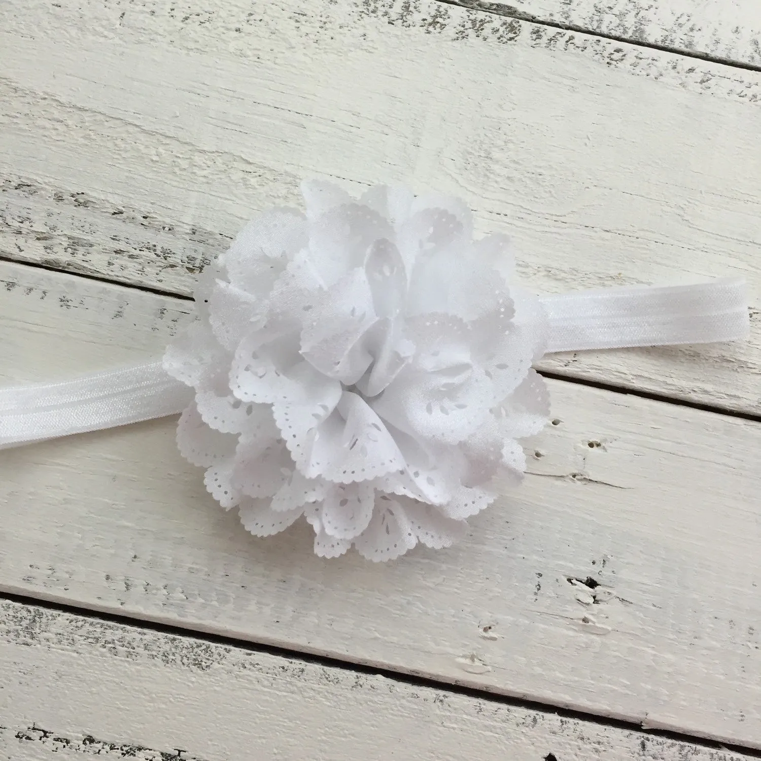 White Flower Headband