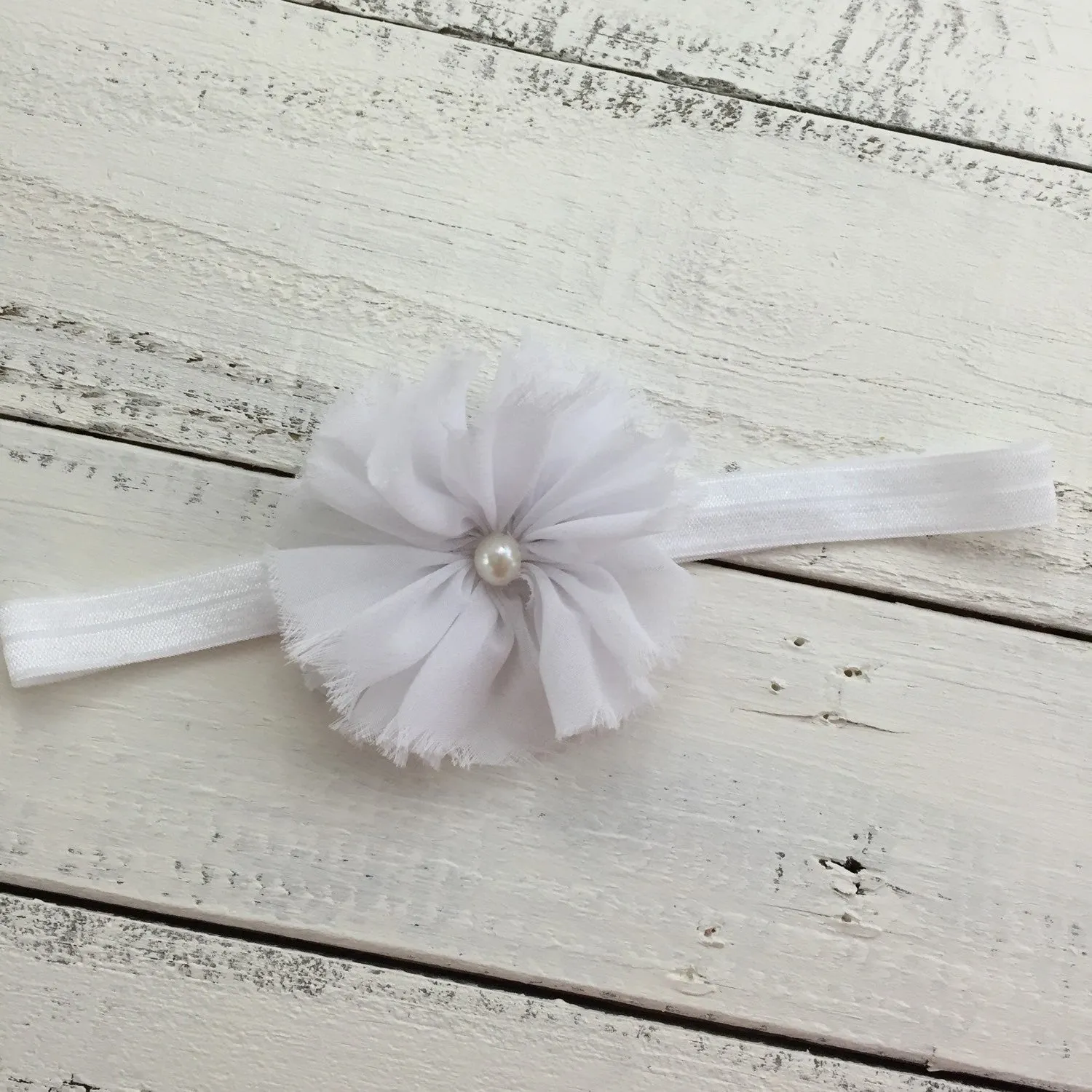 White Flower Headband