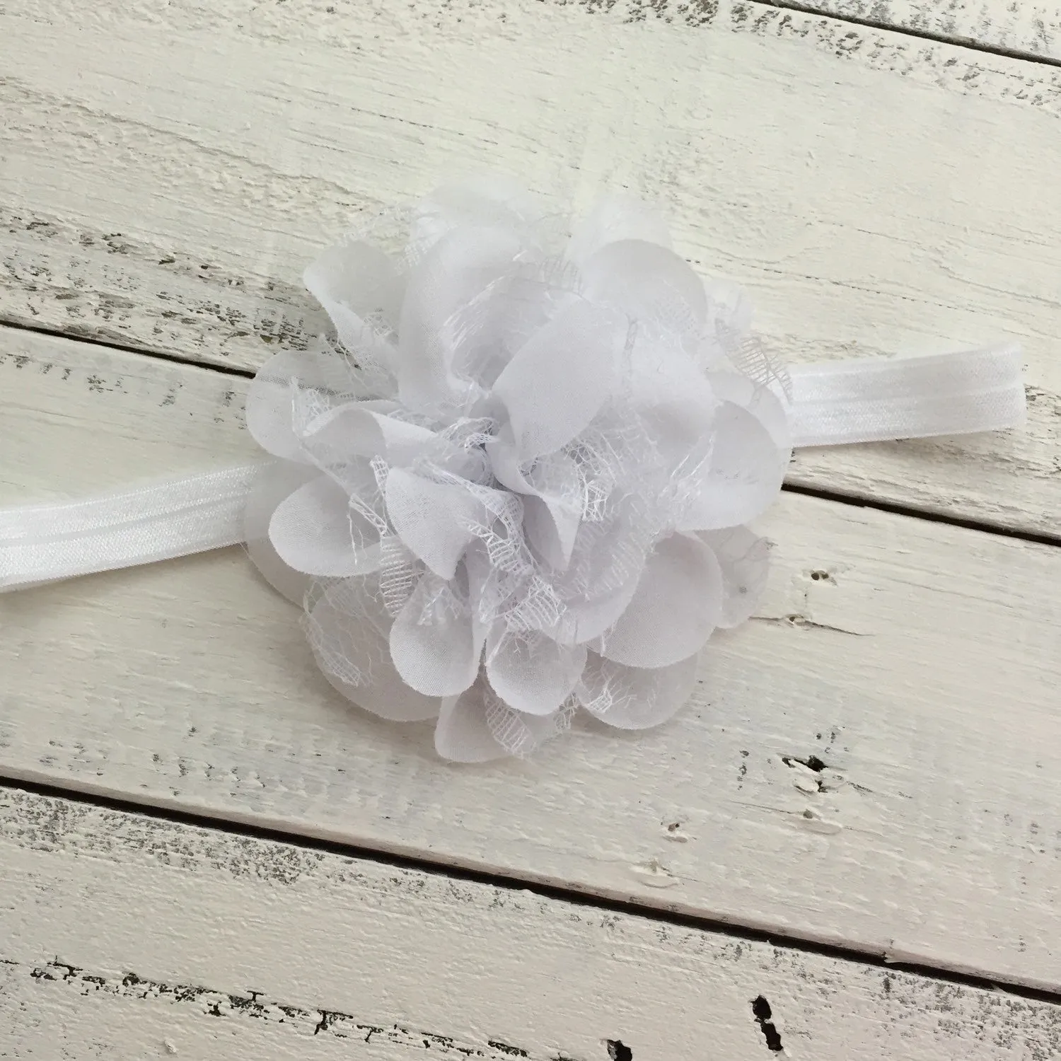 White Flower Headband
